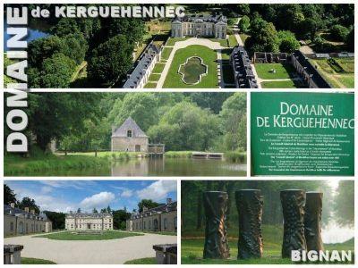 Campsite France Brittany : Le château de kerguehennec a bignan au sein du Morbihan à proximité du camping